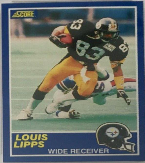 Louis Lipps #83 Football Cards 1989 Panini Score