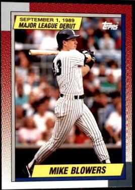 Mike Blowers #18 Baseball Cards 1990 Topps Major League Debut