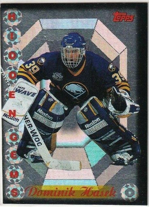 Dominik Hasek Hockey Cards 1995 Topps Hidden Gems
