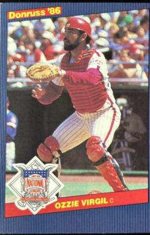 Ozzie Virgil #26 Baseball Cards 1986 Donruss All Stars
