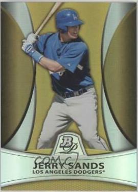 Jerry Sands #PP1 Baseball Cards 2010 Bowman Platinum Prospects