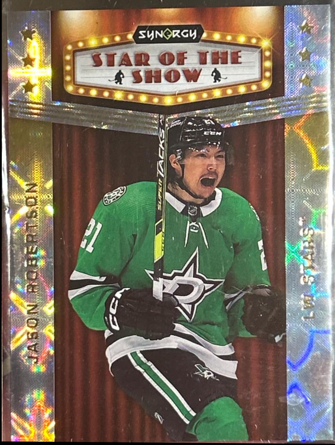 Jason Robertson #SOS-14 Hockey Cards 2023 Upper Deck Synergy Star of the Show