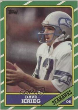 Dave Krieg #201 Football Cards 1986 Topps