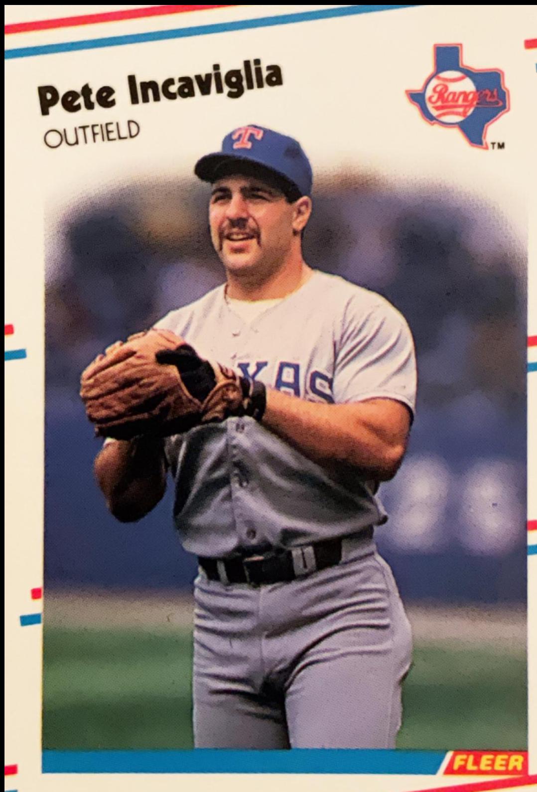 Pete Incaviglia #56 Baseball Cards 1988 Fleer Mini