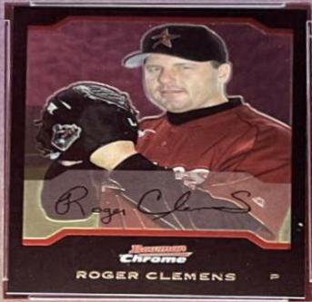 Roger Clemens #37 Baseball Cards 2004 Bowman Chrome