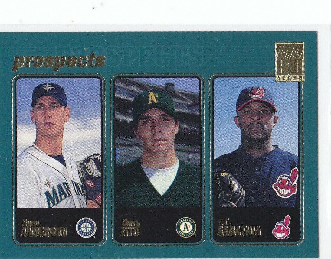 Anderson, Sabathia, Zito [Employee Set] #363 Prices | 2001 Topps