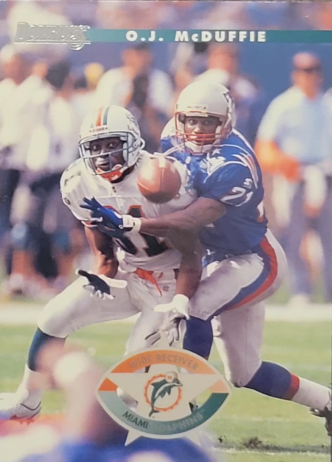 O.J. McDuffie #20 Football Cards 1996 Panini Donruss