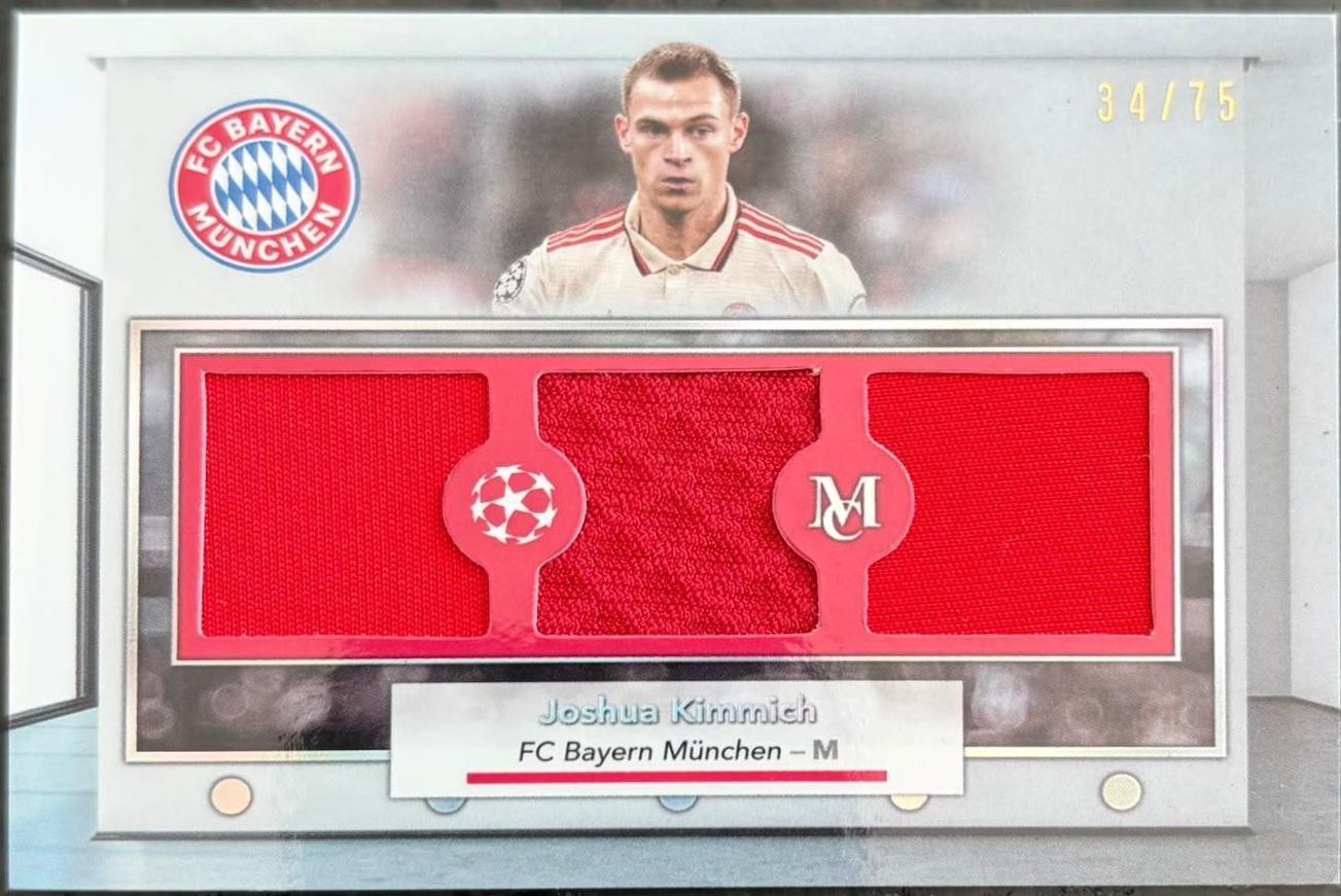 Joshua Kimmich #SPTR-JK 2023 Topps Museum Ucl Single Player Triple Relic Soccer