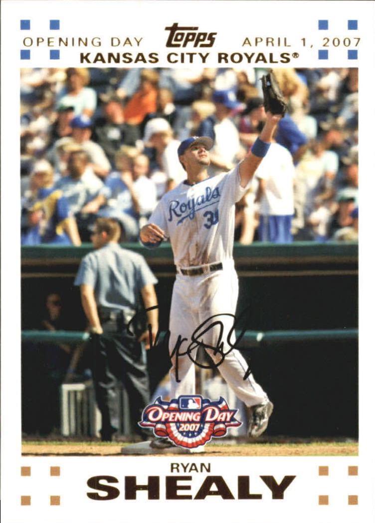 Ryan Shealy #54 Baseball Cards 2007 Topps Opening Day Autographs