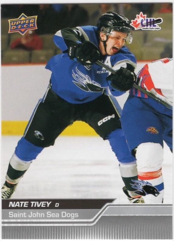 Nate Tivey #4 Hockey Cards 2023 Upper Deck CHL