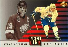 Steve Yzerman, Joe Sakic #NL3 Hockey Cards 1993 Upper Deck Next in Line Prices