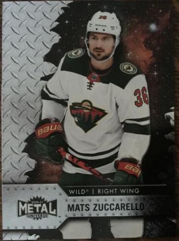 Mats Zuccarello #6 Hockey Cards 2020 Skybox Metal Universe