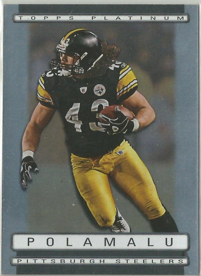 Troy Polamalu #109 Football Cards 2009 Topps Platinum