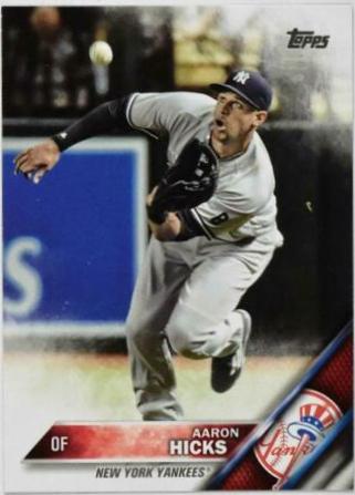 Aaron Hicks #US102 Baseball Cards 2016 Topps Update