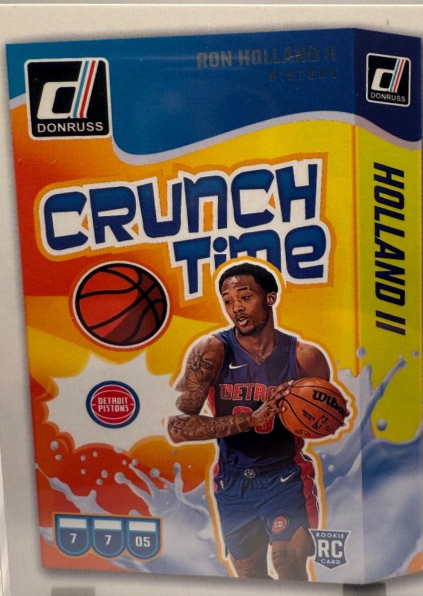 Ron Holland II #7 Basketball Cards 2024 Panini Donruss Crunch Time