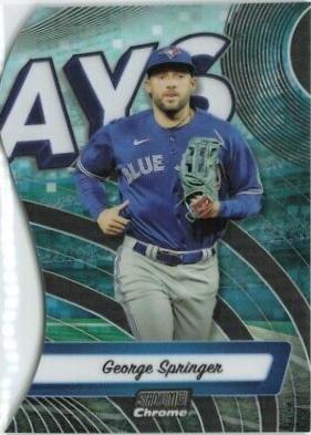 George Springer #TRI-27 Baseball Cards 2024 Topps Stadium Club Triumvirates
