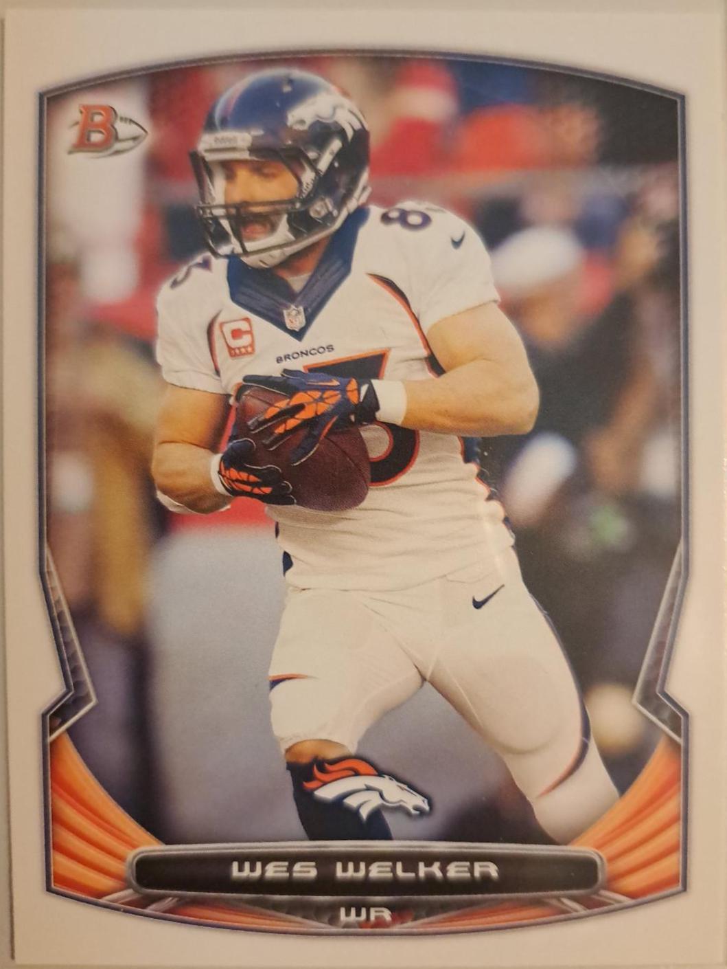 Wea Welker #39 Football Cards 2015 Bowman Chrome Rookie Refractor Autographs