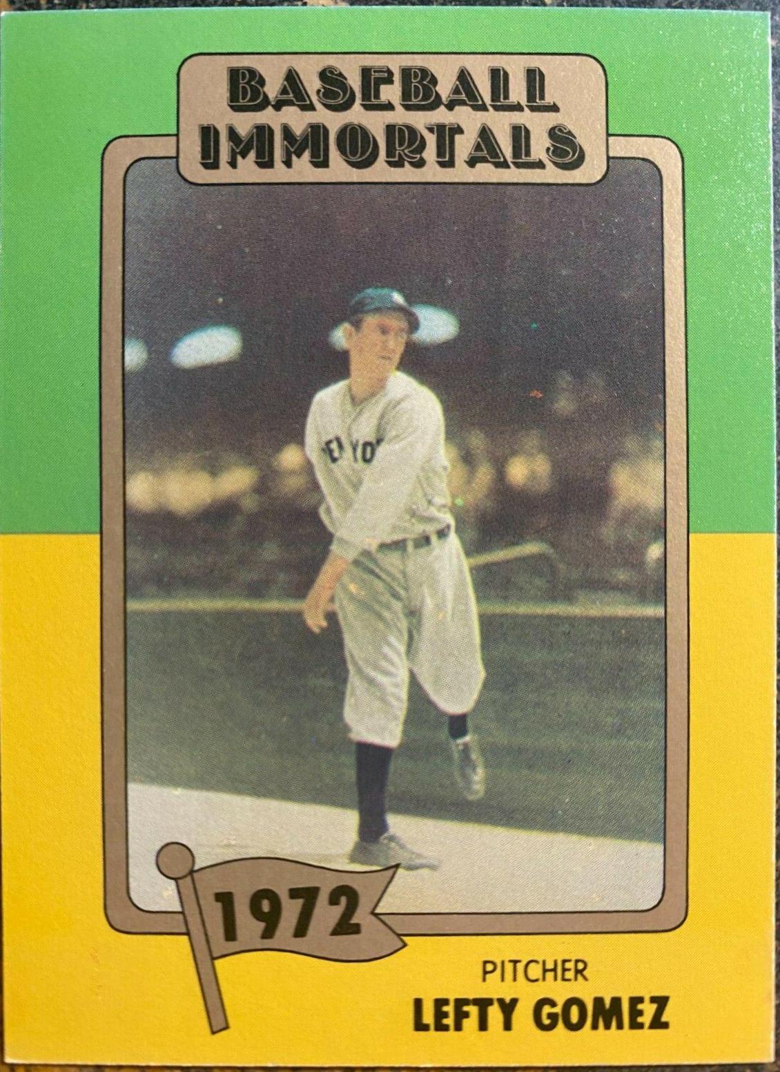 Lefty Gomez #129 Baseball Cards 1980 Baseball Immortals