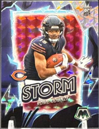 Rome Odunze #6 Football Cards 2024 Panini Mosaic Storm