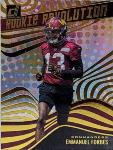 Emmanuel Forbes #RR-12 Football Cards 2023 Panini Donruss Rookie Revolution