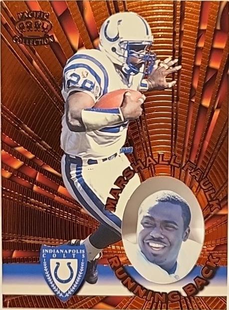 Marshall Faulk #I-64 Football Cards 1996 Pacific Invincible