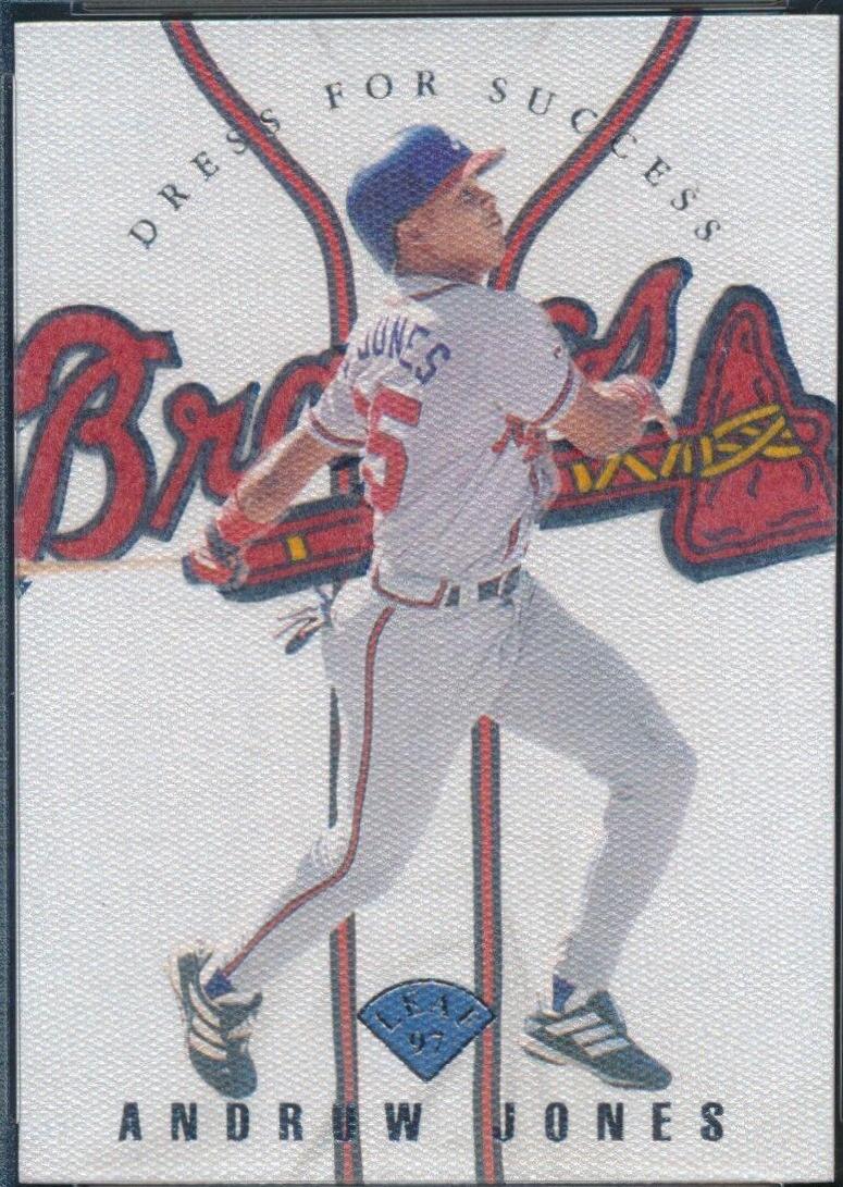 Andruw Jones #17 Baseball Cards 1997 Leaf Dress for Success