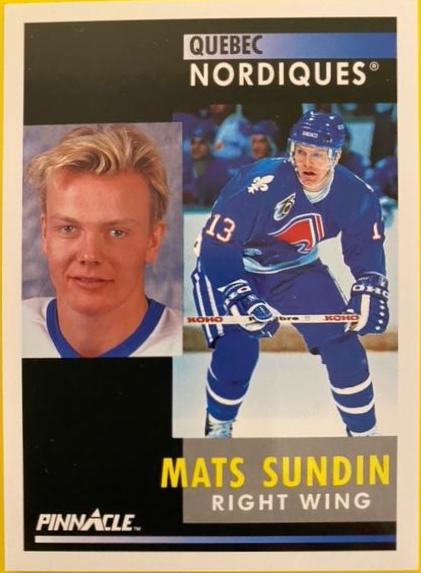 Mats Sundin #10 Hockey Cards 1991 Pinnacle
