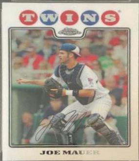 Joe Mauer #9 Baseball Cards 2008 Topps Chrome