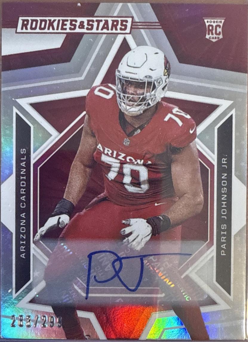 Paris Johnson Jr. #173 Football Cards 2023 Panini Rookies & Stars Signature