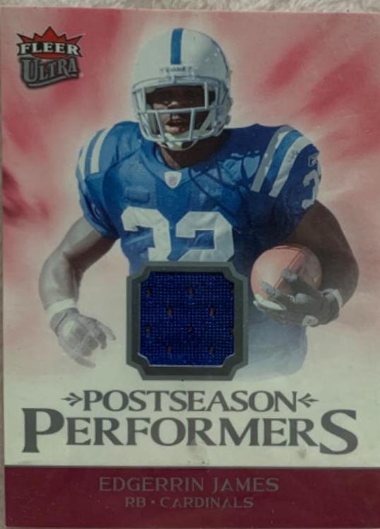 Edgerrin James #upp-EJ Football Cards 2006 Ultra Postseason Performers Jersey