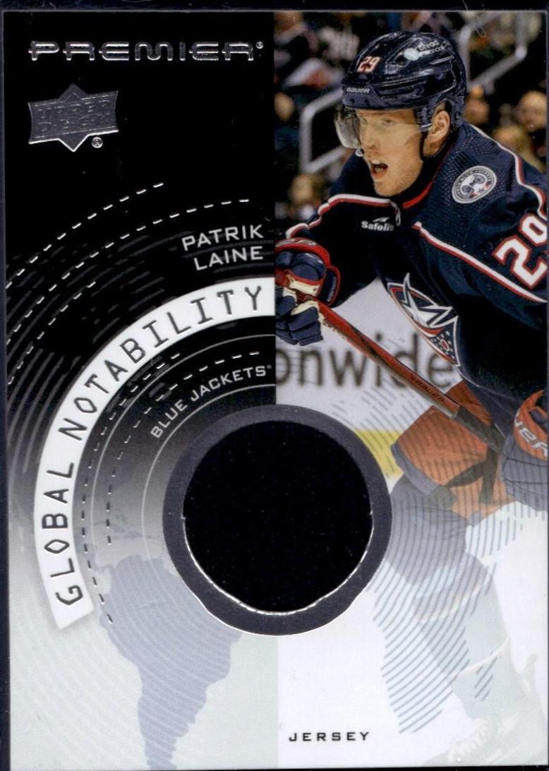 Patrik Laine #GN-PL Hockey Cards 2023 Upper Deck Premier Global Nobility Jersey