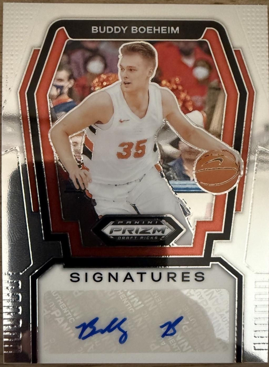 Buddy Boeheim #S-BDB Basketball Cards 2024 Panini Prizm Draft Picks Signature