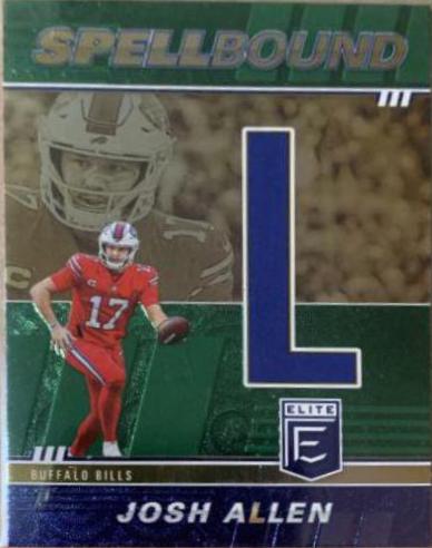Josh Allen #SB-JA2 Football Cards 2022 Panini Donruss Elite Spellbound