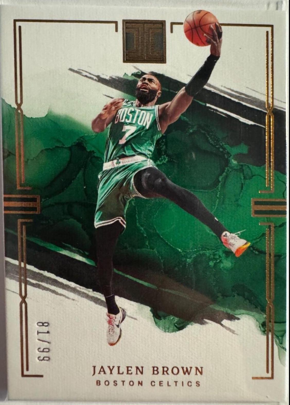 Jaylen Brown #3 Basketball Cards 2022 Panini Impeccable