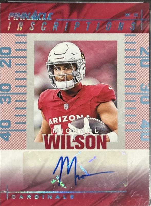 Michael Wilson #PI-MWN 2024 Panini Encore Pinnacle Inscriptions Football