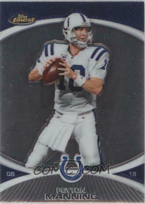 Peyton Manning #10 Football Cards 2010 Topps Finest