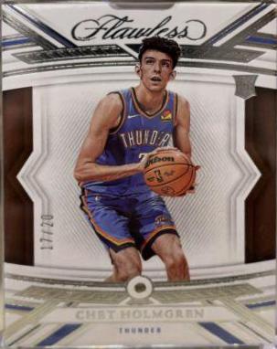 Chet Holmgren #8 Basketball Cards 2022 Panini Flawless