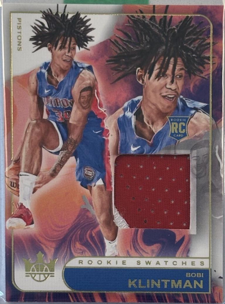 Bobi Klintman #RJS-BBK Basketball Cards 2024 Panini Court Kings Rookie Swatch