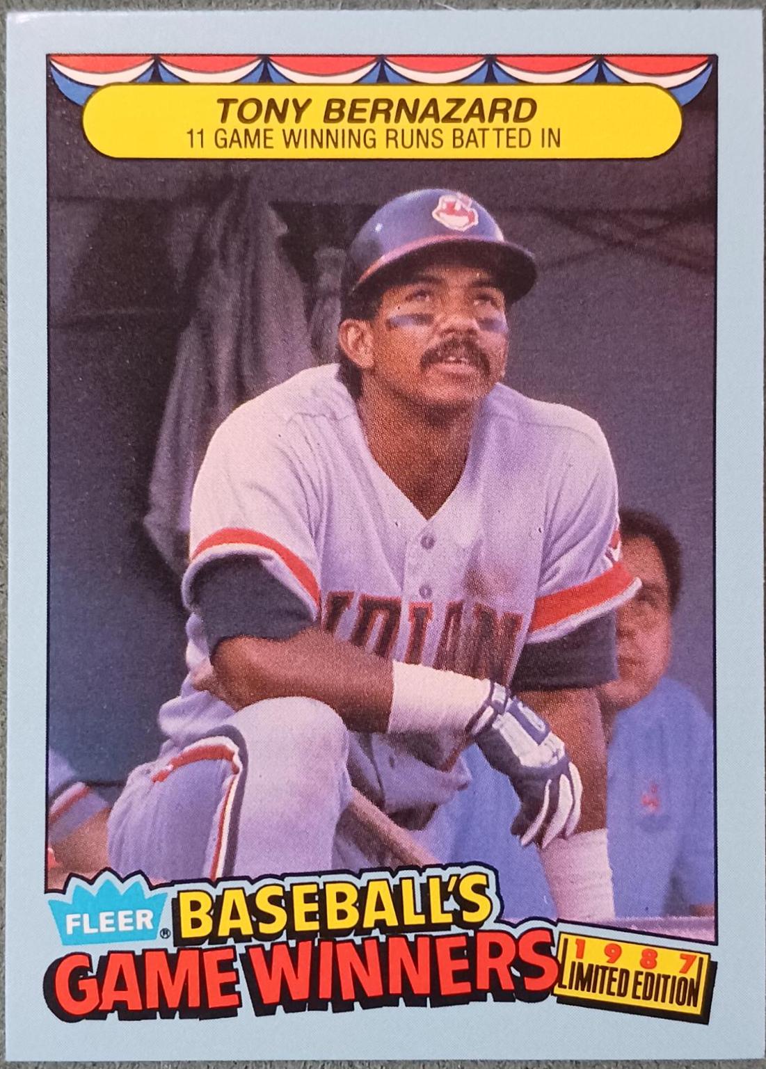 Tony Bernazard #4 Baseball Cards 1987 Fleer Limited Edition