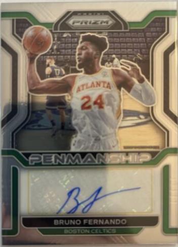 Bruno Fernando #PM-BFN Basketball Cards 2021 Panini Prizm Penmanship