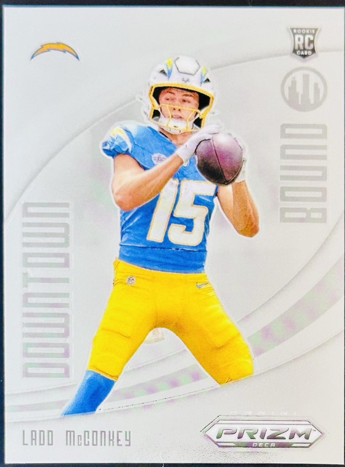 Ladd McConkey #12 Football Cards 2024 Panini Prizm Deca Downtown Bound