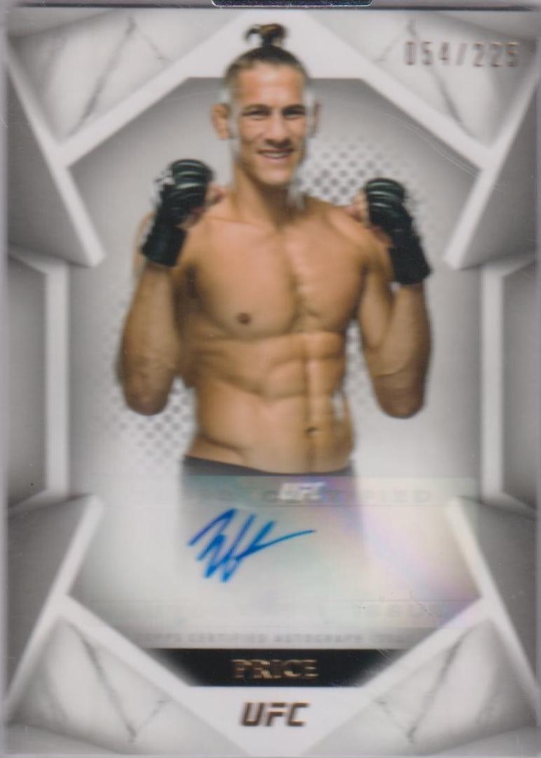 Niko Price #STS-NP Ufc Cards 2020 Topps UFC Striking Signatures Fighter