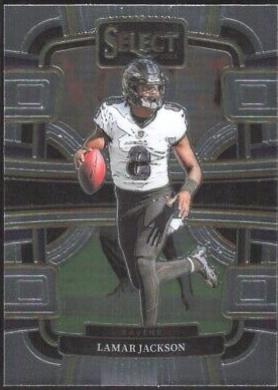 Lamar Jackson #7 Football Cards 2023 Panini Select