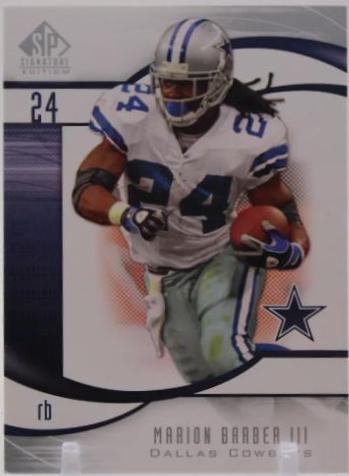 Marion Barber III #9 2009 Sp Signature Football