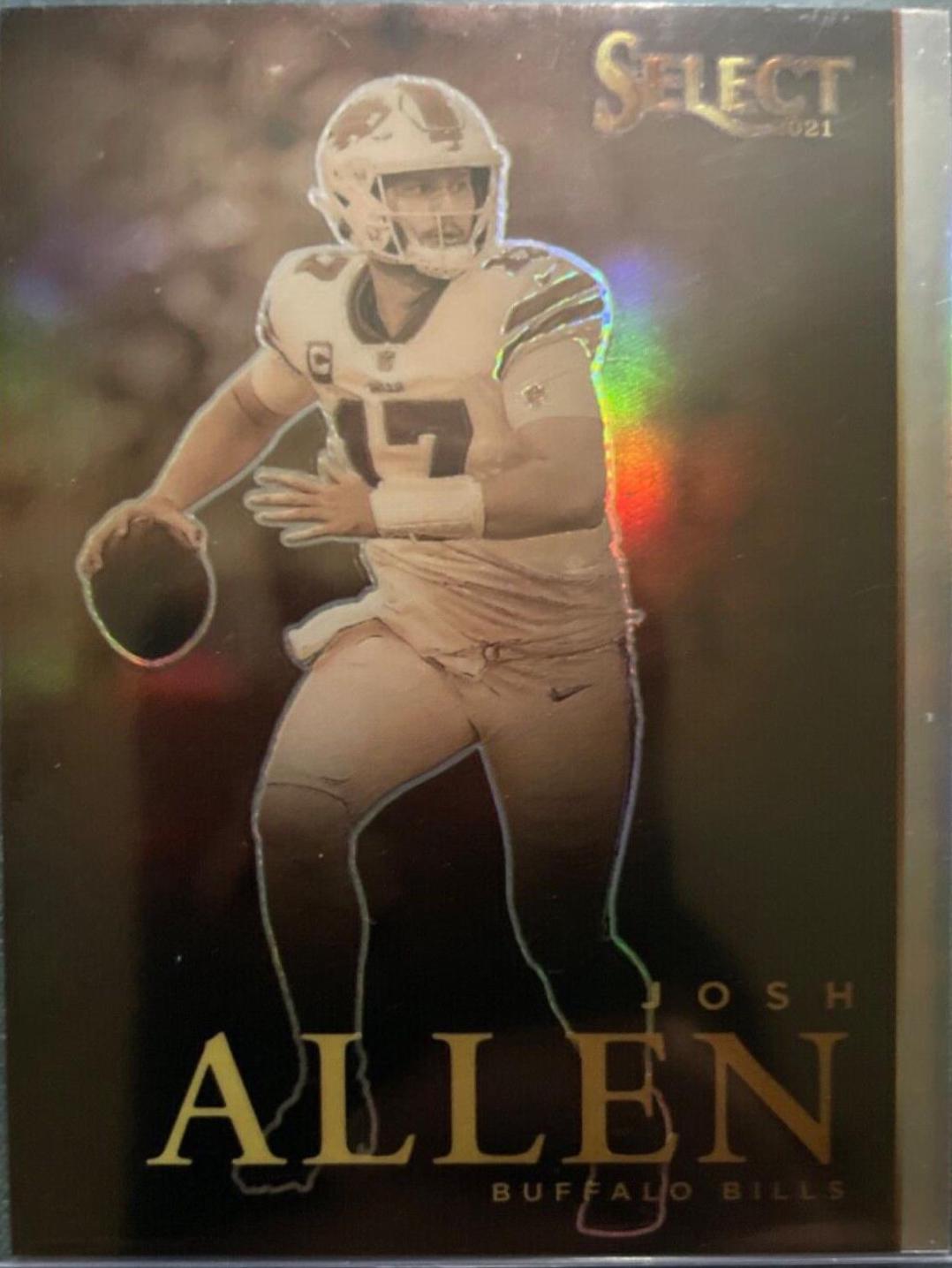 Josh Allen #AS-8 Football Cards 2021 Panini Select Artistic Selections