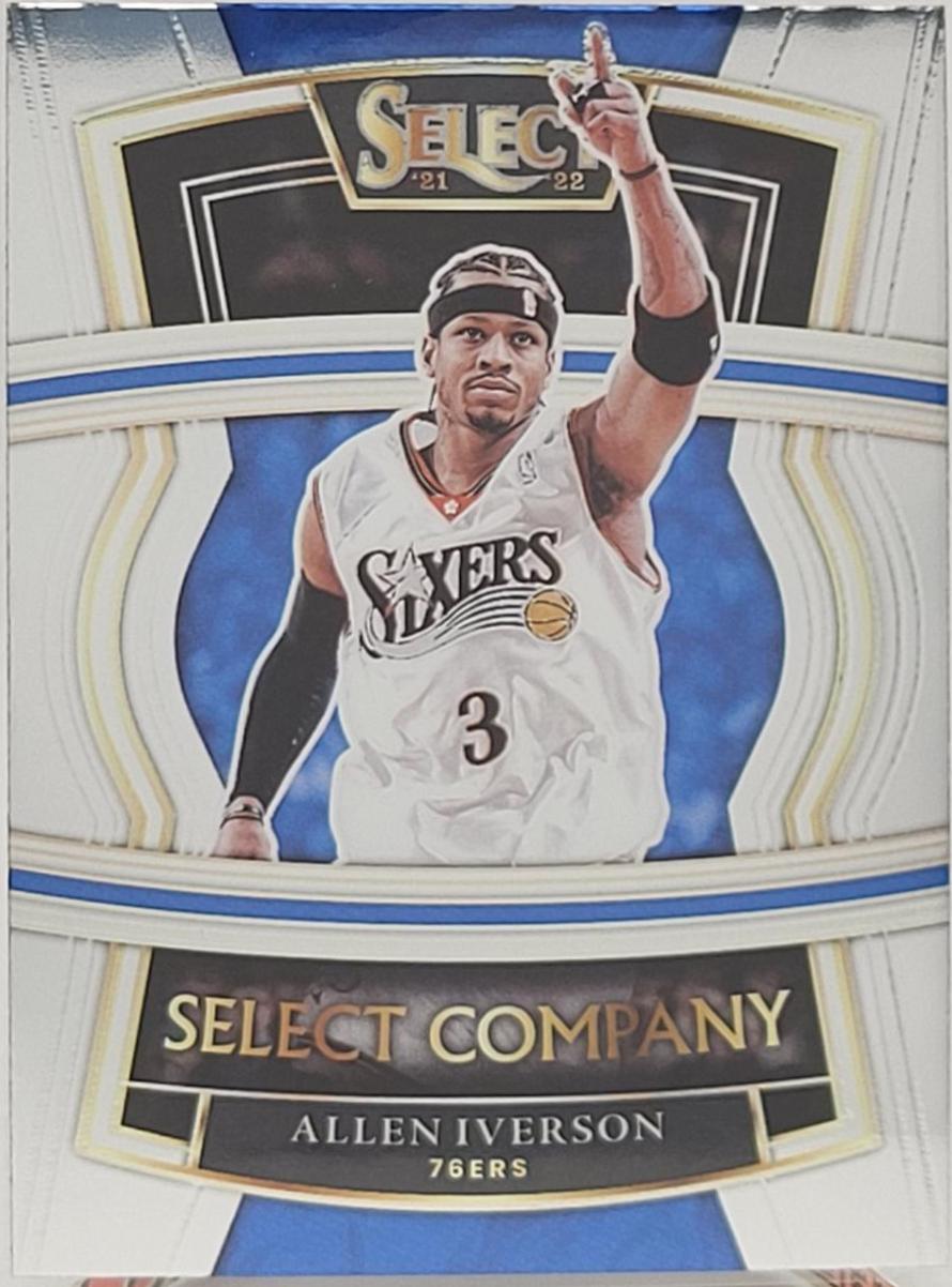 Allen Iverson #3 Basketball Cards 2021 Panini Select Company