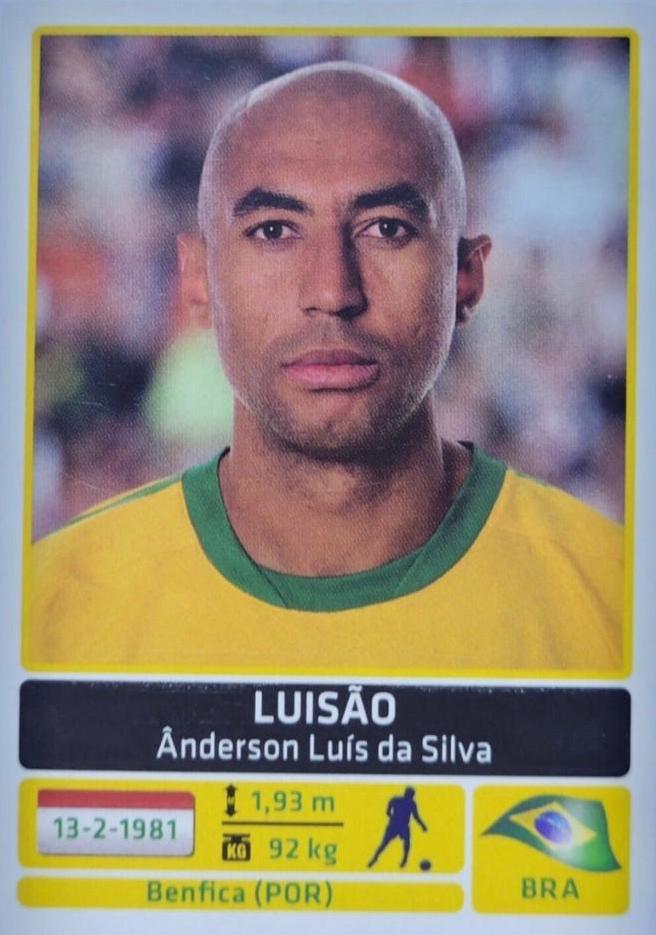 Luisao #118 Soccer Cards 2011 Panini Copa America Argentina Sticker