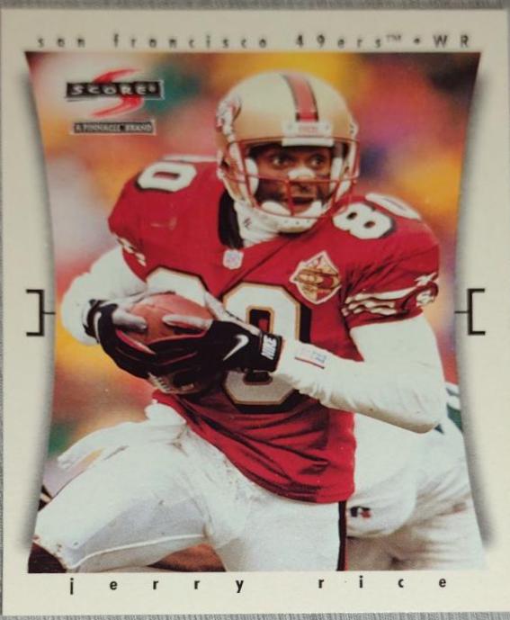 Jerry Rice #6 Football Cards 1997 Panini Score
