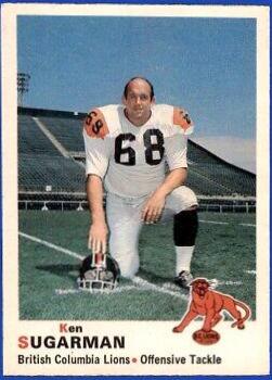 Ken Sugarman #25 Football Cards 1970 O Pee Chee CFL