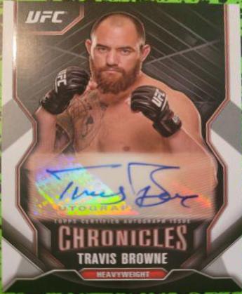Travis Browne #CA-TBR Ufc Cards 2015 Topps UFC Chronicles Autographs